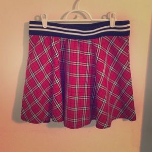 Plaid mini skirt